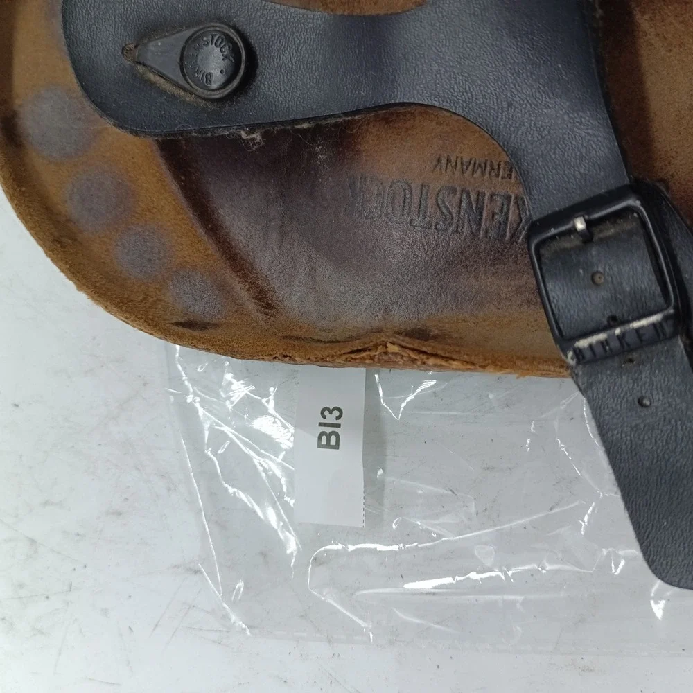 Birkenstock Gizeh Black Thong Sandals Women 38 L7 M5 Comfort Cork Shoes BI3